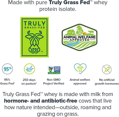 LEGION Whey+ Protein Whey Isolate from Grass Fed Cows - Whey Protein Isolate Powder Low Calorie, Non-Gmo, Sugar Free, Lactose and Gluten Free, All Natural Protein Powder 30 Servings (Cookie Butter)